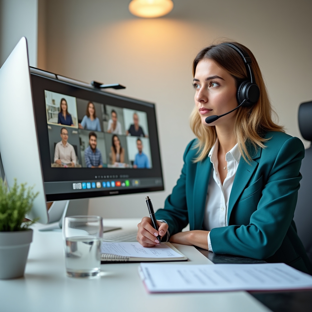 Sesiune de formare corporativă în format online cu participanți din companie