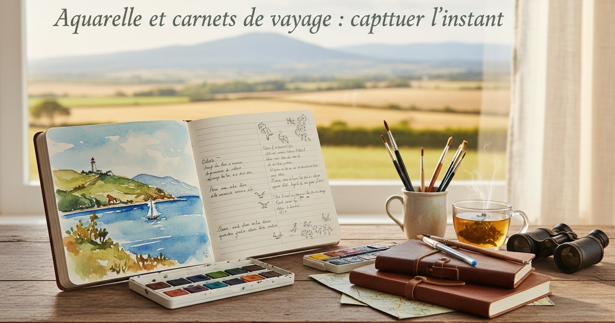 Aquarelle et carnets de voyage : capturer l’instant